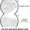 imageQBK 2T 3T 4T 5T Toddler Girls Softball Pants Boys Baseball Pant tee Ball Pants Fastpitch Pants with PocketsWhite
