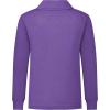 imageQBK 2T to Youth Boys Long Sleeve School Uniform Pique Polo Toddler Kids Neon Collared Golf ShirtPurple