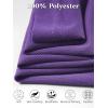 imageQBK 2T to Youth Boys Long Sleeve School Uniform Pique Polo Toddler Kids Neon Collared Golf ShirtPurple