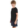 imageQBK 2T12Y Boys T Shirts Short Sleeve Tees 100 Cotton Crewneck Soft Basic Summer Top Solid Toddler Kids Tee ShirtBlack