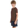 imageQBK 2T12Y Boys T Shirts Short Sleeve Tees 100 Cotton Crewneck Soft Basic Summer Top Solid Toddler Kids Tee ShirtBrown