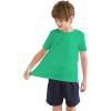 imageQBK 2T12Y Boys T Shirts Short Sleeve Tees 100 Cotton Crewneck Soft Basic Summer Top Solid Toddler Kids Tee ShirtGreen