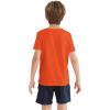 imageQBK 2T12Y Boys T Shirts Short Sleeve Tees 100 Cotton Crewneck Soft Basic Summer Top Solid Toddler Kids Tee ShirtOrange