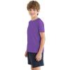 imageQBK 2T12Y Boys T Shirts Short Sleeve Tees 100 Cotton Crewneck Soft Basic Summer Top Solid Toddler Kids Tee ShirtPurple
