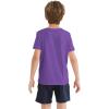 imageQBK 2T12Y Boys T Shirts Short Sleeve Tees 100 Cotton Crewneck Soft Basic Summer Top Solid Toddler Kids Tee ShirtPurple