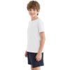 imageQBK 2T12Y Boys T Shirts Short Sleeve Tees 100 Cotton Crewneck Soft Basic Summer Top Solid Toddler Kids Tee ShirtWhite