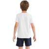 imageQBK 2T12Y Boys T Shirts Short Sleeve Tees 100 Cotton Crewneck Soft Basic Summer Top Solid Toddler Kids Tee ShirtWhite