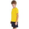 imageQBK 2T12Y Boys T Shirts Short Sleeve Tees 100 Cotton Crewneck Soft Basic Summer Top Solid Toddler Kids Tee ShirtYellow