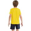 imageQBK 2T12Y Boys T Shirts Short Sleeve Tees 100 Cotton Crewneck Soft Basic Summer Top Solid Toddler Kids Tee ShirtYellow