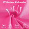 imageQBK 2T12Years Girls Camisole Tank Tops Cotton Camis Sleeveless Spaghetti Undershirts for Dance and GymnasticsNeon Pink