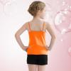 imageQBK 2T12Years Girls Camisole Tank Tops Cotton Camis Sleeveless Spaghetti Undershirts for Dance and GymnasticsOrange