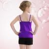 imageQBK 2T12Years Girls Camisole Tank Tops Cotton Camis Sleeveless Spaghetti Undershirts for Dance and GymnasticsPurple