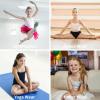 imageQBK 2T12Years Girls Camisole Tank Tops Cotton Camis Sleeveless Spaghetti Undershirts for Dance and GymnasticsPurple
