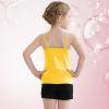 imageQBK 2T12Years Girls Camisole Tank Tops Cotton Camis Sleeveless Spaghetti Undershirts for Dance and GymnasticsYellow