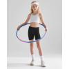 imageQBK 2T13Years Girls Basic Dance Shorts for Gymnastics Bike or Under Skirts Toddler Kids Solid Soft Short LeggingsBlack