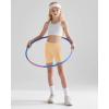 imageQBK 2T13Years Girls Basic Dance Shorts for Gymnastics Bike or Under Skirts Toddler Kids Solid Soft Short LeggingsNude