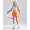 imageQBK 2T13Years Girls Basic Dance Shorts for Gymnastics Bike or Under Skirts Toddler Kids Solid Soft Short LeggingsOrange