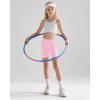 imageQBK 2T13Years Girls Basic Dance Shorts for Gymnastics Bike or Under Skirts Toddler Kids Solid Soft Short LeggingsPink