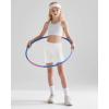 imageQBK 2T13Years Girls Basic Dance Shorts for Gymnastics Bike or Under Skirts Toddler Kids Solid Soft Short LeggingsWhite
