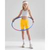 imageQBK 2T13Years Girls Basic Dance Shorts for Gymnastics Bike or Under Skirts Toddler Kids Solid Soft Short LeggingsYellow