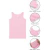imageQBK 2T13Years Girls Tank Tops Cotton Dance Basic Sleeveless Undershirts for Gymnastics Ballet DancewearPink