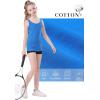imageQBK 2T13Years Girls Tank Tops Cotton Dance Basic Sleeveless Undershirts for Gymnastics Ballet DancewearRoyal Blue