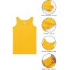 imageQBK 2T13Years Girls Tank Tops Cotton Dance Basic Sleeveless Undershirts for Gymnastics Ballet DancewearYellow