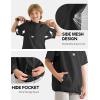 imageQBK 2T17Y Toddler Baseball Cage Jacket Kids Batting Pullover Youth Windbreaker for boys and girlsBlack