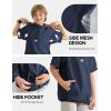 imageQBK 2T17Y Toddler Baseball Cage Jacket Kids Batting Pullover Youth Windbreaker for boys and girlsNavy