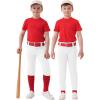 imageQBK 2T17Y Toddler Baseball Pants Youth Softball Pants Kids Tee Ball Pants for Boy GirlBbaseball Pantswhite