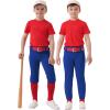 imageQBK 2T17Y Toddler Baseball Pants Youth Softball Pants Kids Tee Ball Pants for Boy GirlEbaseball Pantsblue