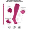 imageQBK 2T3T4T5T Toddler Baseball Socks And Belt Youth Softball Tee Ball Combo Set for Boy Girl 1 Pairs of Socks ampamp 1 BeltHot Pink