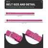imageQBK 2T3T4T5T Toddler Baseball Socks And Belt Youth Softball Tee Ball Combo Set for Boy Girl 1 Pairs of Socks ampamp 1 BeltHot Pink