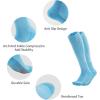 imageQBK 2T3T4T5T Toddler To Youth BaseballSoftball Socks  Soccer TBall Team Sport Socks For Kids Boys And Girls3 PairsBaby Blue