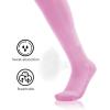 imageQBK 2T3T4T5T Toddler To Youth BaseballSoftball Socks  Soccer TBall Team Sport Socks For Kids Boys And Girls3 PairsBaby Pink