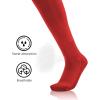 imageQBK 2T3T4T5T Toddler To Youth BaseballSoftball Socks  Soccer TBall Team Sport Socks For Kids Boys And Girls3 PairsRed