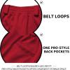 imageQBK 2T3T4T5T to Youth Toddler Boys Baseball Pants Girl Softball Pants Kids Tee Ball Pants with Side PipingBraidRed