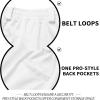 imageQBK 2T3T4T5T to Youth Toddler Boys Baseball Pants Girl Softball Pants Kids Tee Ball Pants with Side PipingBraidWhite