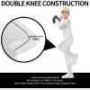 imageQBK 2T3T4T5T6T7T Toddler Boys Knicker Baseball Pants with Side PipingBraidWhite