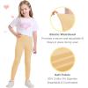 imageQBK 3T 4T 5T to 12Y Girls Leggings Cotton Footless Tights Soft and StretchyBeige