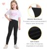 imageQBK 3T 4T 5T to 12Y Girls Leggings Cotton Footless Tights Soft and StretchyBlack