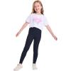 imageQBK 3T 4T 5T to 12Y Girls Leggings Cotton Footless Tights Soft and StretchyNavy