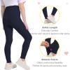 imageQBK 3T 4T 5T to 12Y Girls Leggings Cotton Footless Tights Soft and StretchyNavy