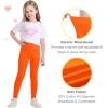 imageQBK 3T 4T 5T to 12Y Girls Leggings Cotton Footless Tights Soft and StretchyOrange