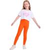 imageQBK 3T 4T 5T to 12Y Girls Leggings Cotton Footless Tights Soft and StretchyOrange