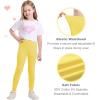 imageQBK 3T 4T 5T to 12Y Girls Leggings Cotton Footless Tights Soft and StretchyYellow