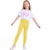 imageQBK 3T 4T 5T to 12Y Girls Leggings Cotton Footless Tights Soft and StretchyYellow