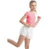 imageQBK 6Years to Youth Girls Crop Top Tee Shirts Short Sleeve Square Neck Cotton Basic Summer Tops Fitted T Shirt for GirlsPink