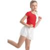 imageQBK 6Years to Youth Girls Crop Top Tee Shirts Short Sleeve Square Neck Cotton Basic Summer Tops Fitted T Shirt for GirlsRed