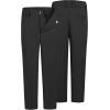 imageQBK Boys Flat Front Dress Pants Uniform Pants Adjustable Waistband for Toddler to Youth with PocketsBlack